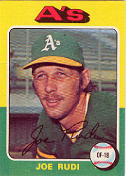 1975 Topps Mini Baseball Cards      045      Joe Rudi